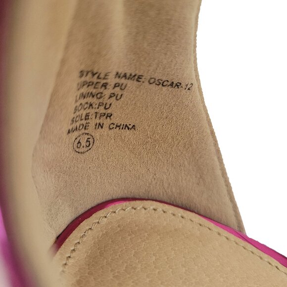 NWOT Metallic Pink Stiletto Heels Size - Picture 9 of 10